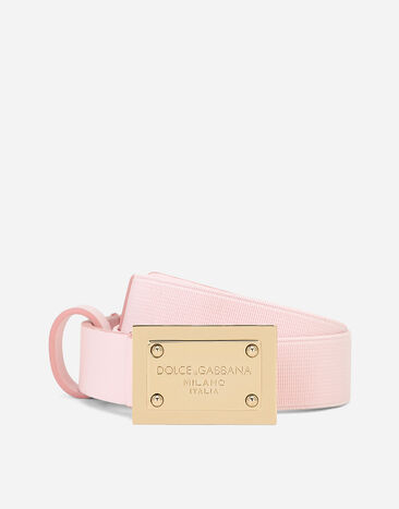 Dolce&Gabbana Belt with logo tag Pink EE0064AE271