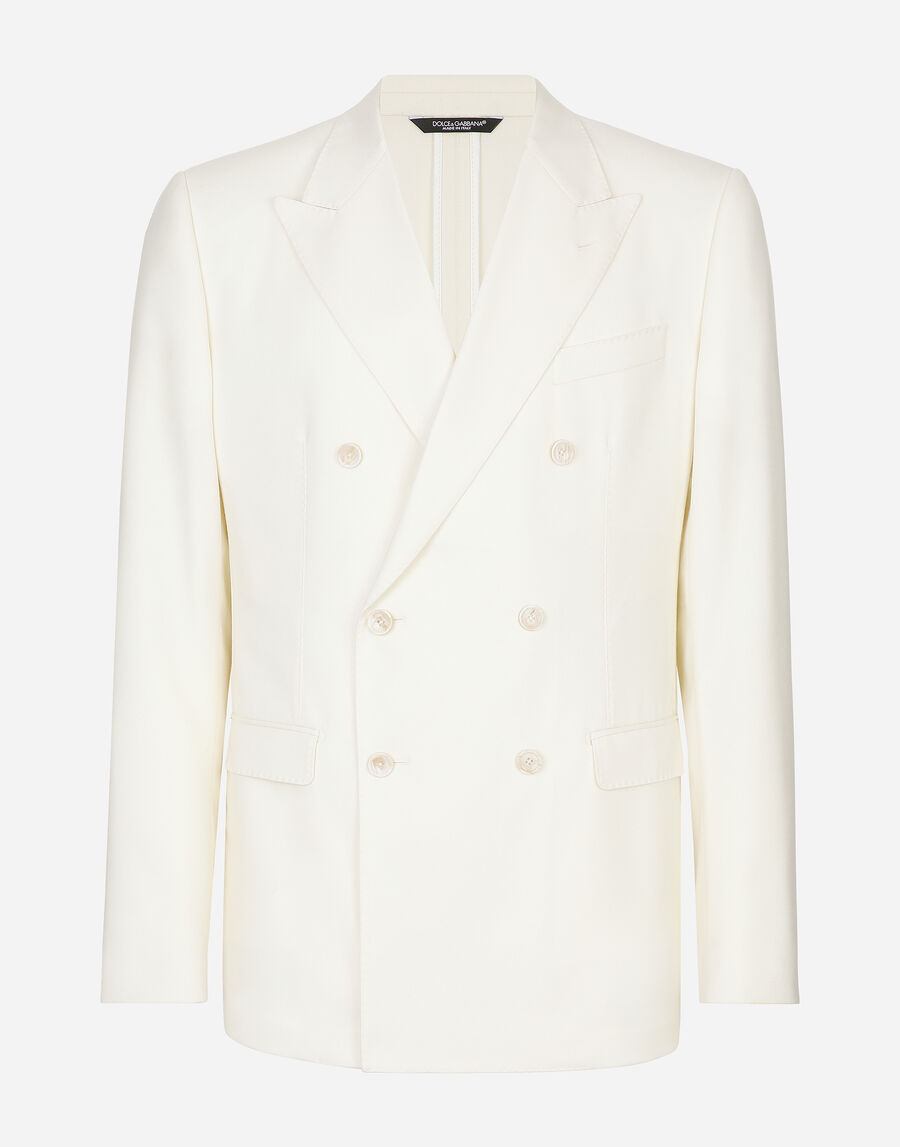 Double-breasted Taormina-fit flannel jacket