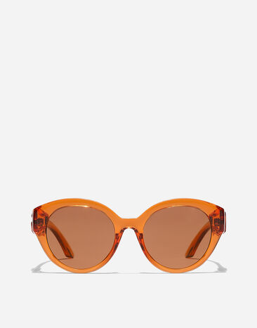 Dolce & Gabbana Sonnenbrille Everyday Flowers Transparentes Orange VG601EVN87J