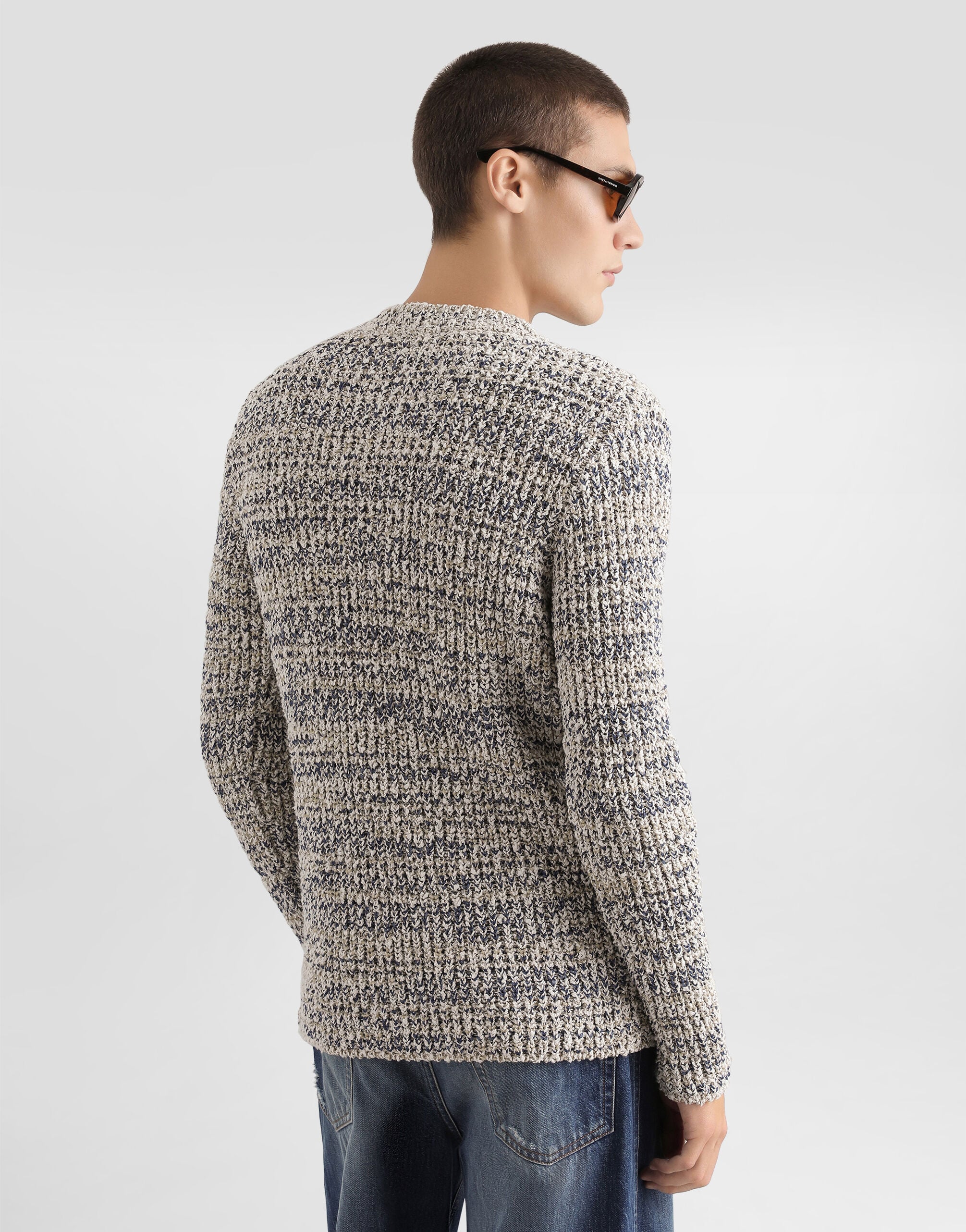 Multicolorのメンズ イングリッシュ リブ ニット プルオーバー
