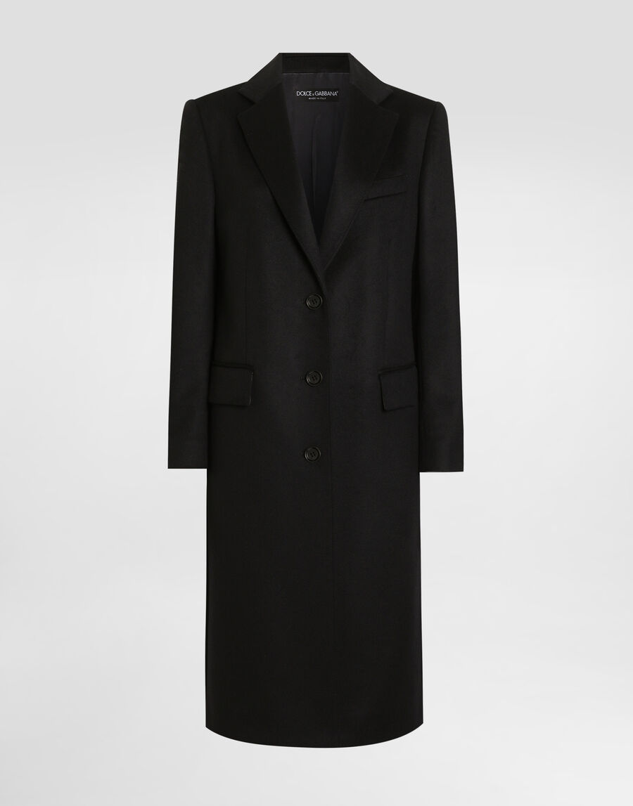 Single-breasted coat in bonded cloth