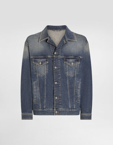Dolce & Gabbana Stretch light blue wash denim jacket Multicolor G9NL5DG8GW9