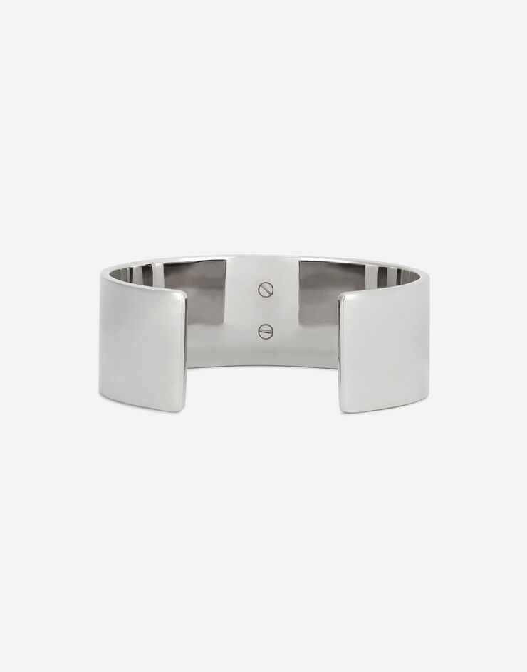 Dolce & Gabbana Rigid bracelet with DG logo Silver WBO7L4W1111