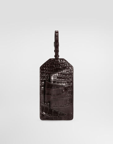 Dolce & Gabbana Alligator eyewear case Brown BP3480A2T69