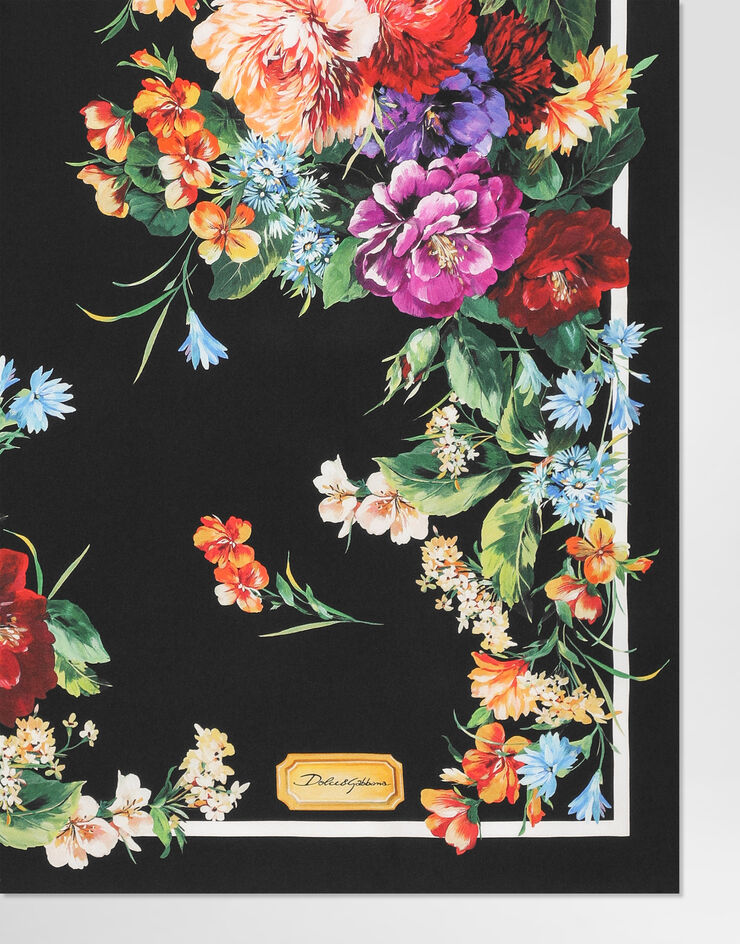 Dolce & Gabbana 70x70 silk twill foulard Multicolor FN092RGDC7B