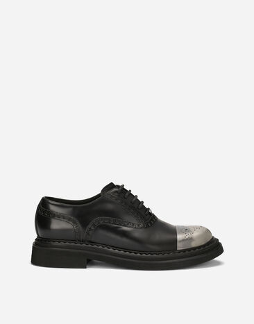 Dolce&Gabbana Brushed calfskin Derby shoes Black BM2123AQ437