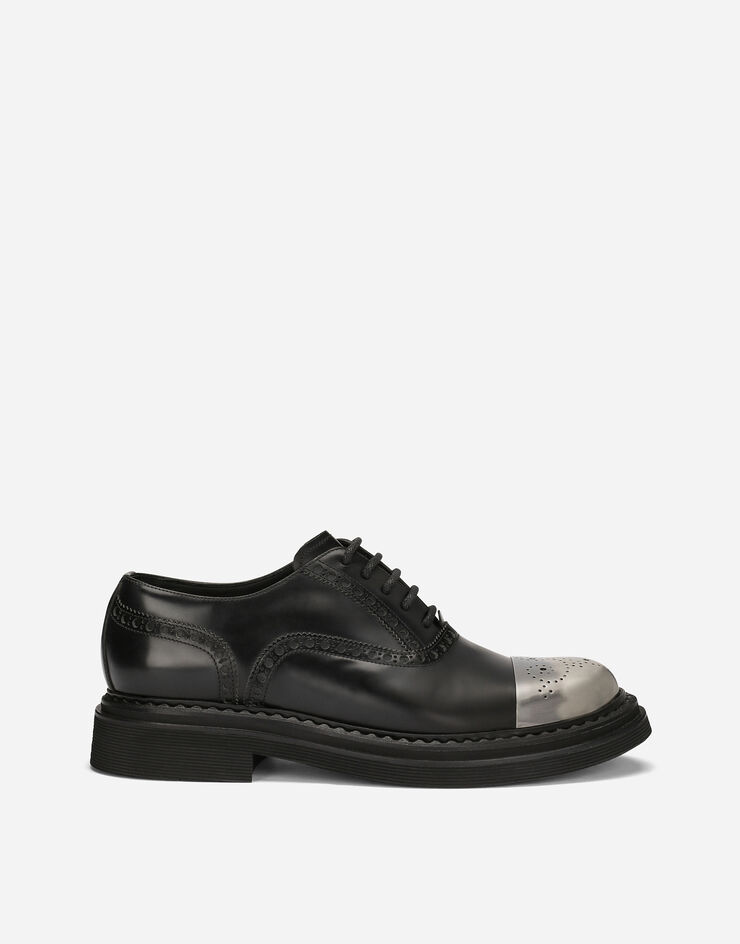 Dolce&Gabbana Derbys en cuir de veau brossé Noir A20166A1203