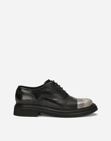 Dolce&Gabbana حذاء ديربي من جلد عجل مصقول أسود BM2123AQ437
