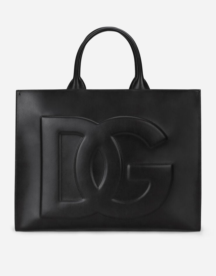 Dolce & Gabbana DG Daily 大号小牛皮购物袋 黑 BB7022AQ269