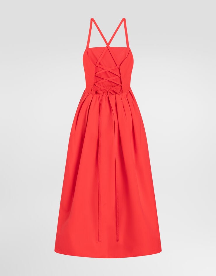 Dolce & Gabbana Vestido corto en algodón Dolce & Gabbana Vestido corto en algodón Orange F615VTFU62Q