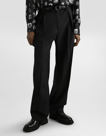 Dolce & Gabbana Wool blend trousers Black GP149THUMF3