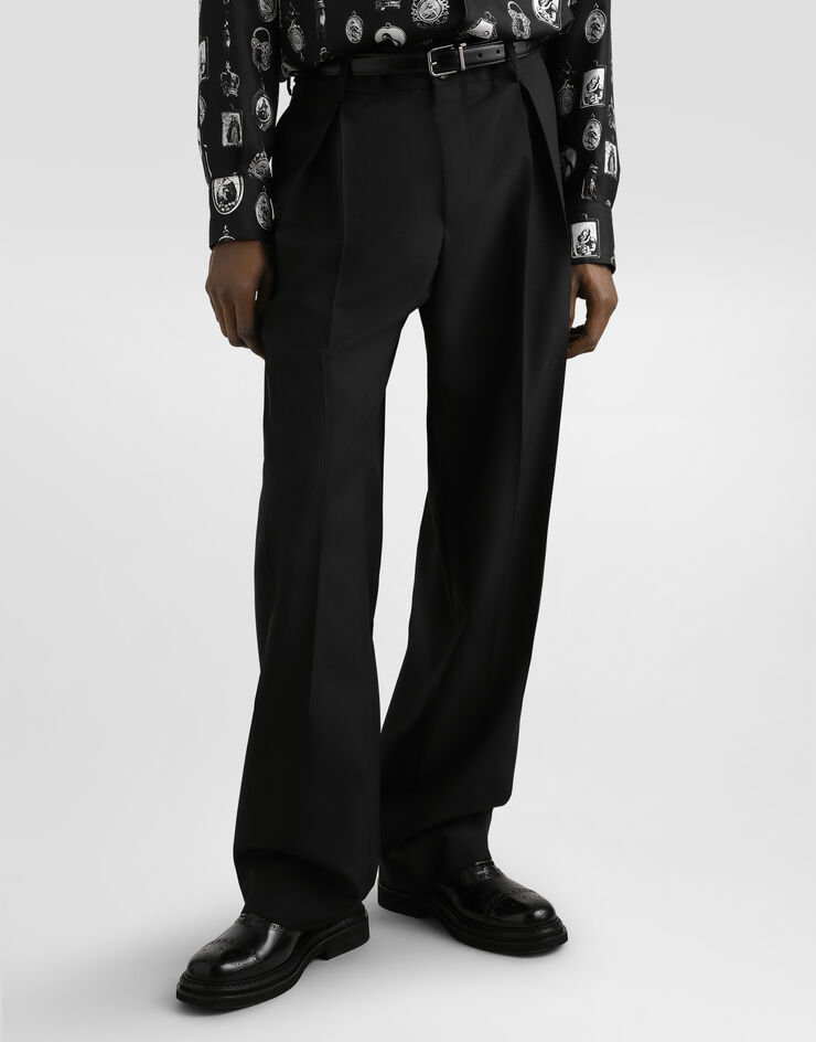 Dolce & Gabbana Wool blend trousers Black GP149THUMF3