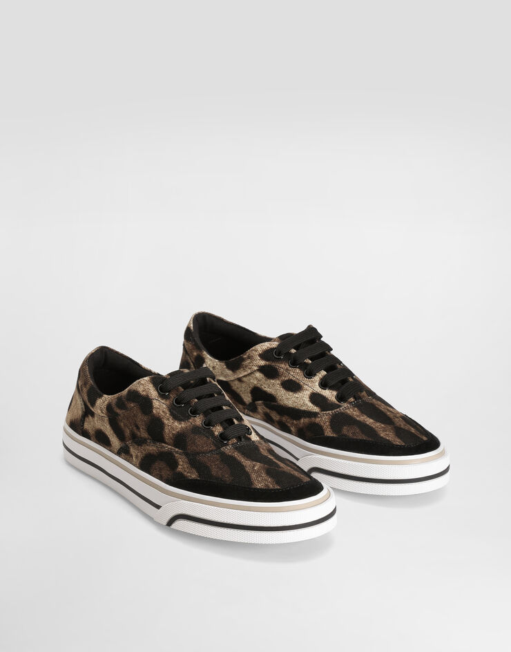 Dolce & Gabbana DG sailing sneakers in printed canvas Print CK2399AZ792