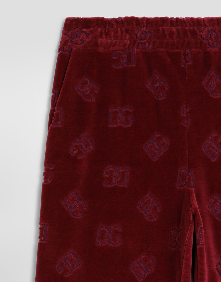 Dolce & Gabbana Logo jacquard jersey trousers Red L5JPJ3FJ7DL