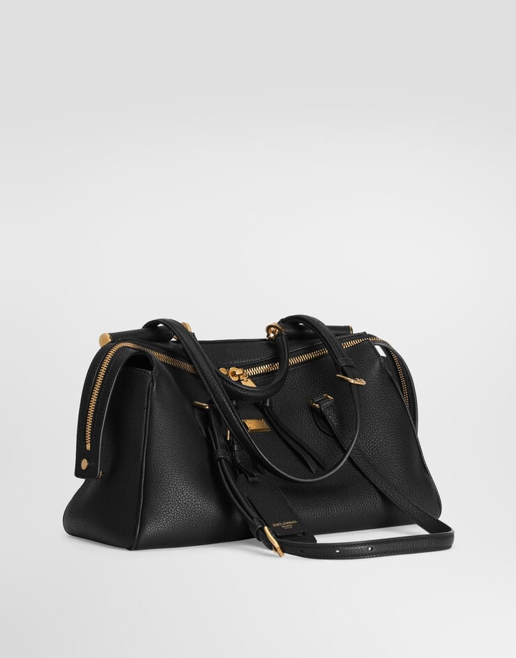 Dolce & Gabbana Medium Vittoria handbag in calfskin Dolce & Gabbana Medium Vittoria handbag in calfskin Black BB7844A0841