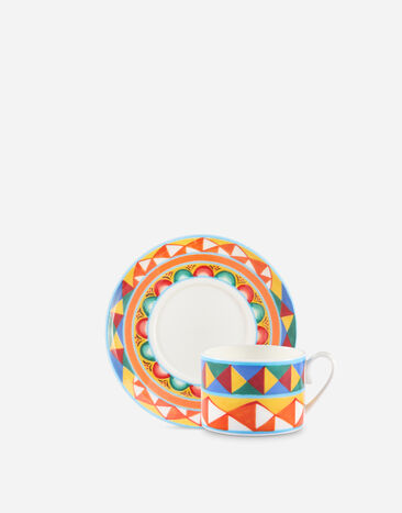 Dolce & Gabbana Fine Porcelain Tea Set Multicolor TC0102TCA40
