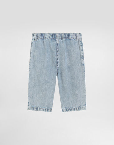 Dolce & Gabbana Jeans aus Denim mit Dolce&Gabbana-Logo Multicolor L23P45LDC90