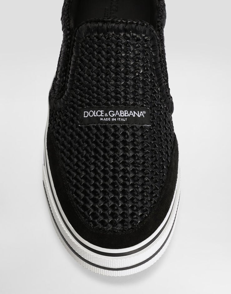 Dolce & Gabbana DG Sailing sneakers in raffia Dolce & Gabbana DG Sailing sneakers in raffia Black CS2479A0903