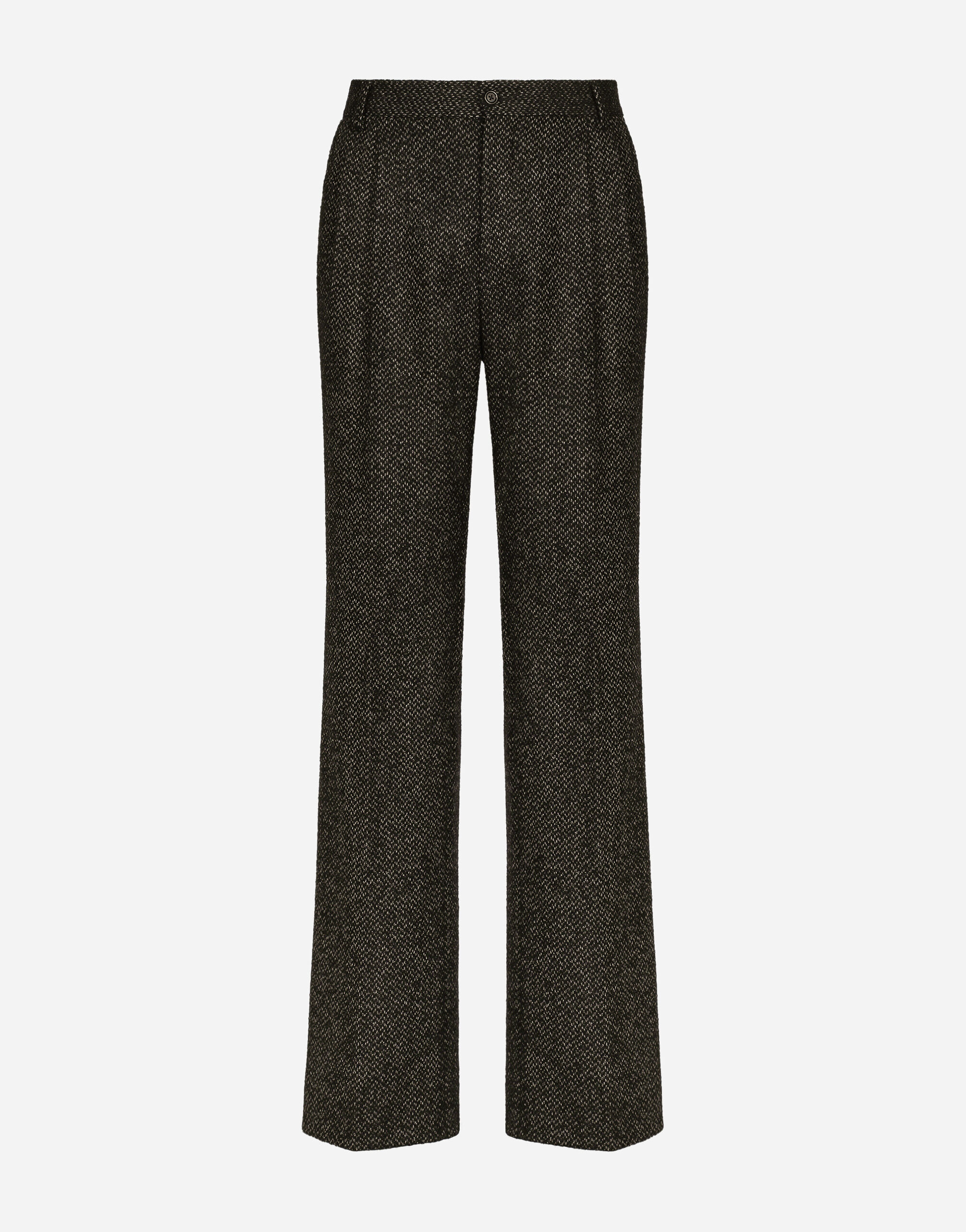 Dolce & Gabbana Stretch alpaca and wool straight-leg pants Multicolor GWZ5HTIS1QJ