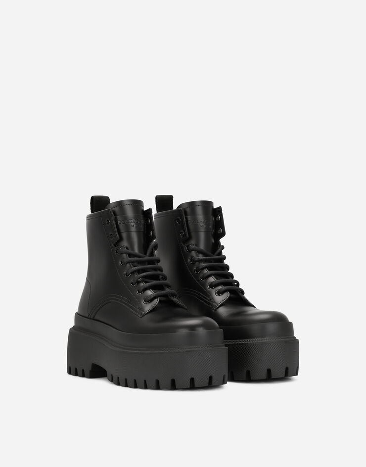 Dolce & Gabbana Brushed calfskin ankle boots Black CT0945AI402