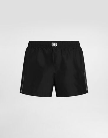 Dolce & Gabbana Swim boxer shorts with logo Black M4B17TONR64