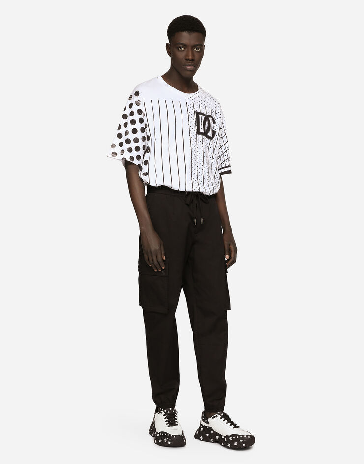 Dolce & Gabbana Stretch cotton cargo pants Black GVCYHTFUFJR
