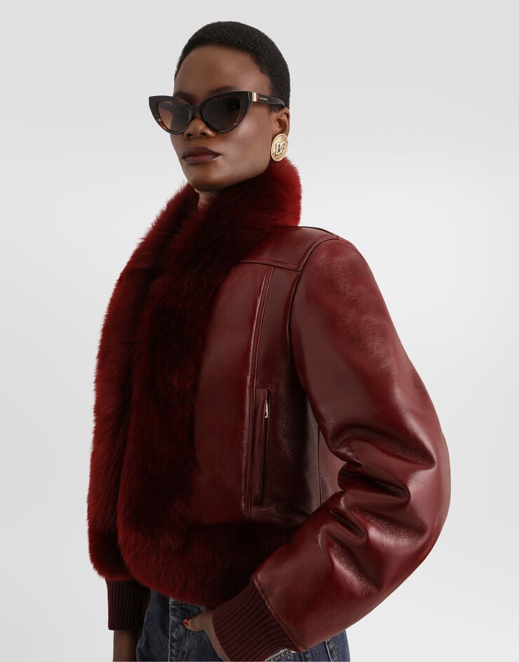 Dolce & Gabbana Lambskin jacket Dolce & Gabbana Lambskin jacket Bordeaux F2JBZLHUPCX