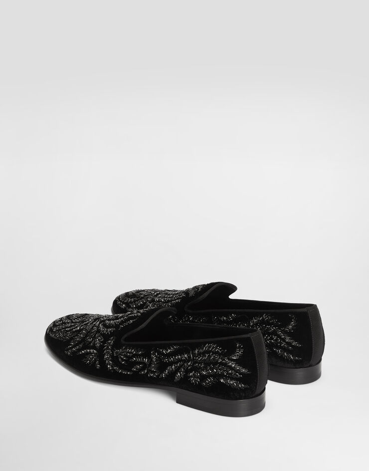 Dolce & Gabbana Velvet slippers Dolce & Gabbana Velvet slippers Black A50787A0933