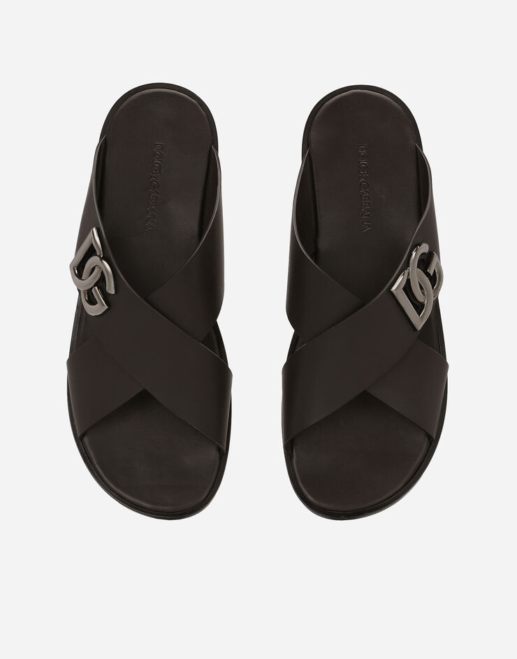 Dolce & Gabbana Sandalette aus Kalbsleder Braun A80440AO602