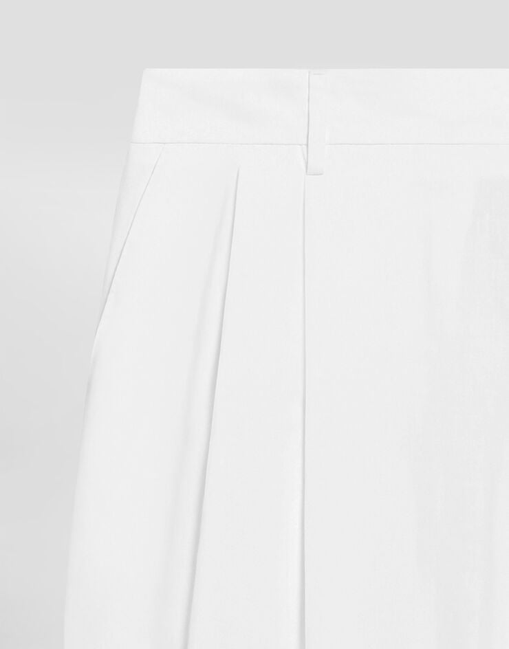 Dolce & Gabbana Pantalon en lin White GP10DTFU4JB