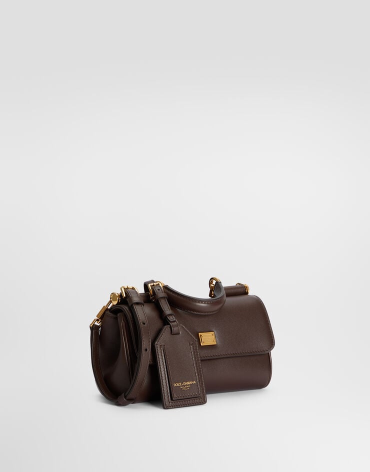 Dolce & Gabbana Mini My Sicily calfskin handbag Brown BB7864B7321