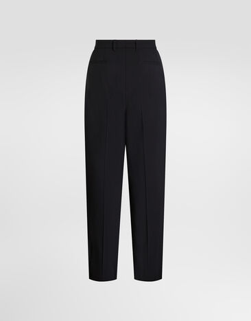 Dolce & Gabbana Pantalones en lana Blue GP10DTFUBG3