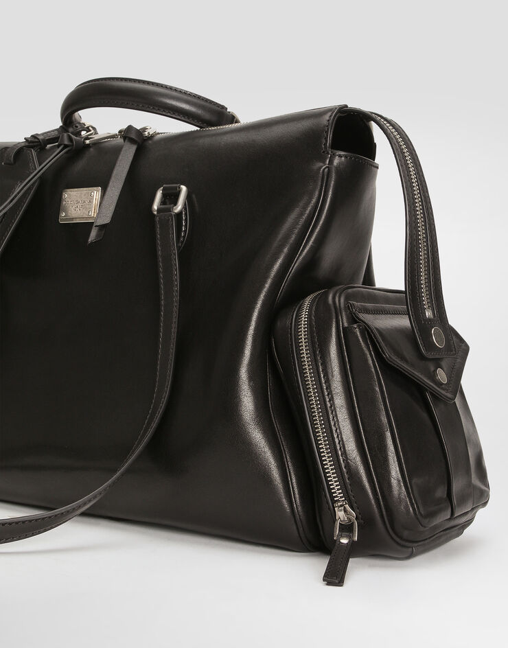 Dolce & Gabbana Vittoria calfskin bag Black BB7863AW118