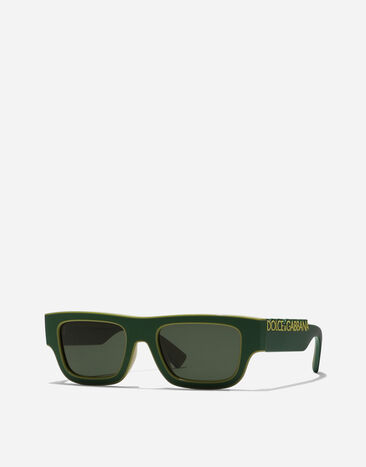 Dolce & Gabbana DG Logo Sunglasses Green VG601FVN771