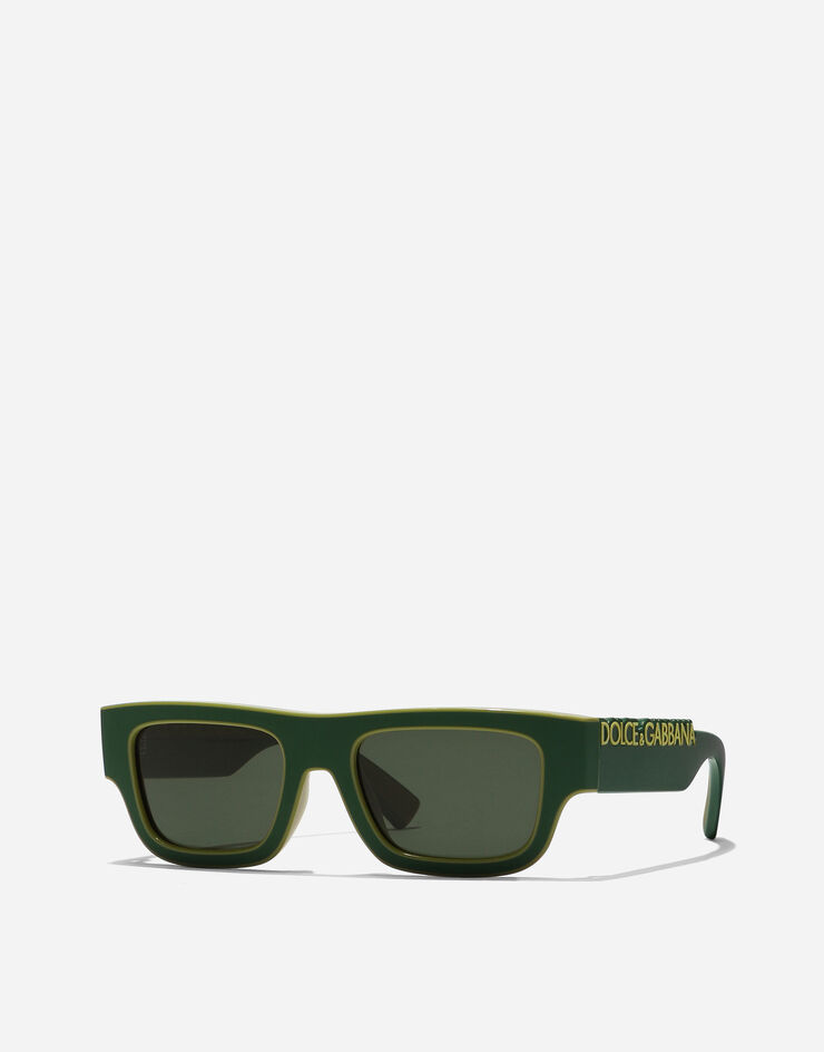 Dolce & Gabbana DG Logo Sunglasses Green VG601FVN771
