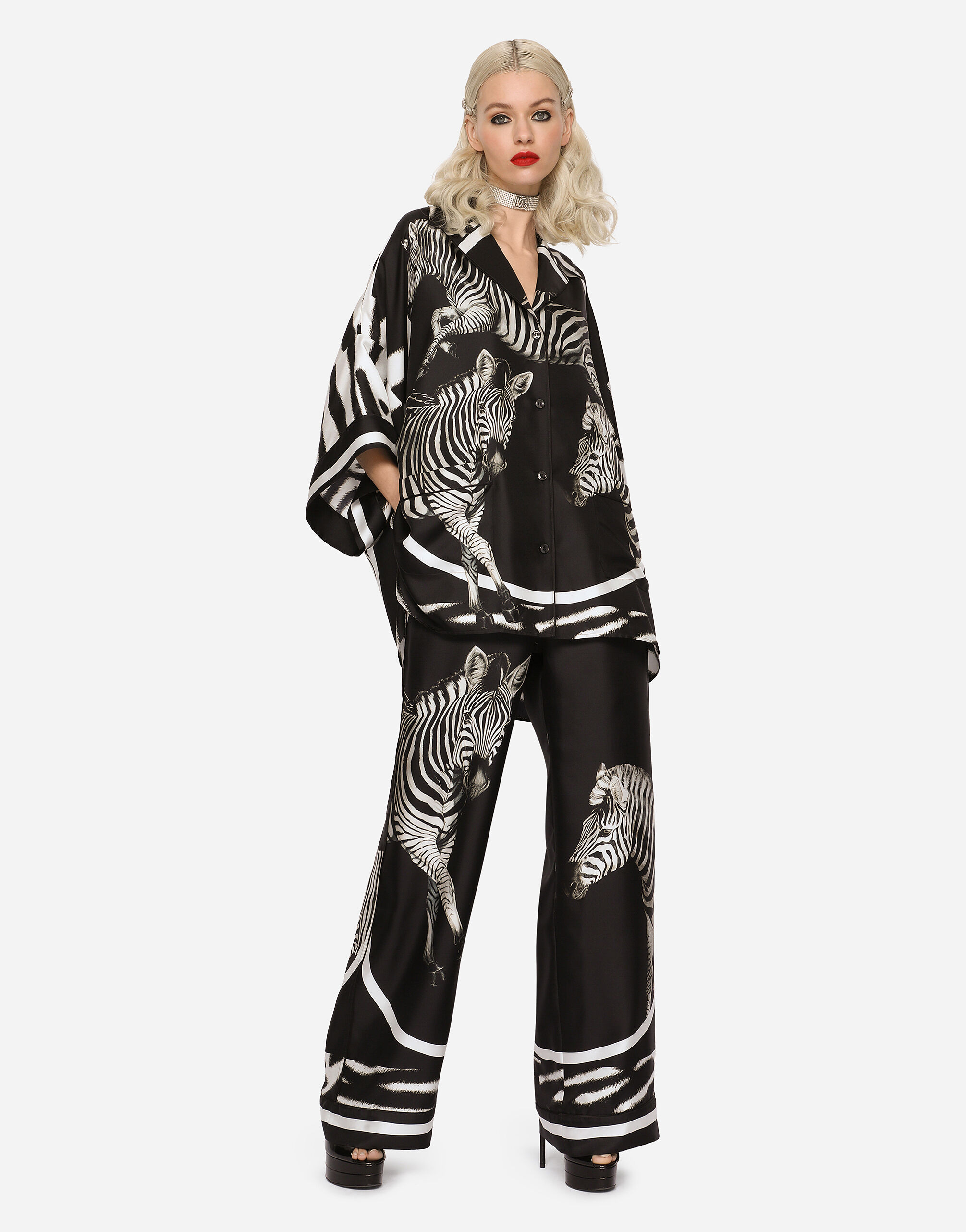 PANTALONE in Multicolor for Women | Dolce&Gabbana® US