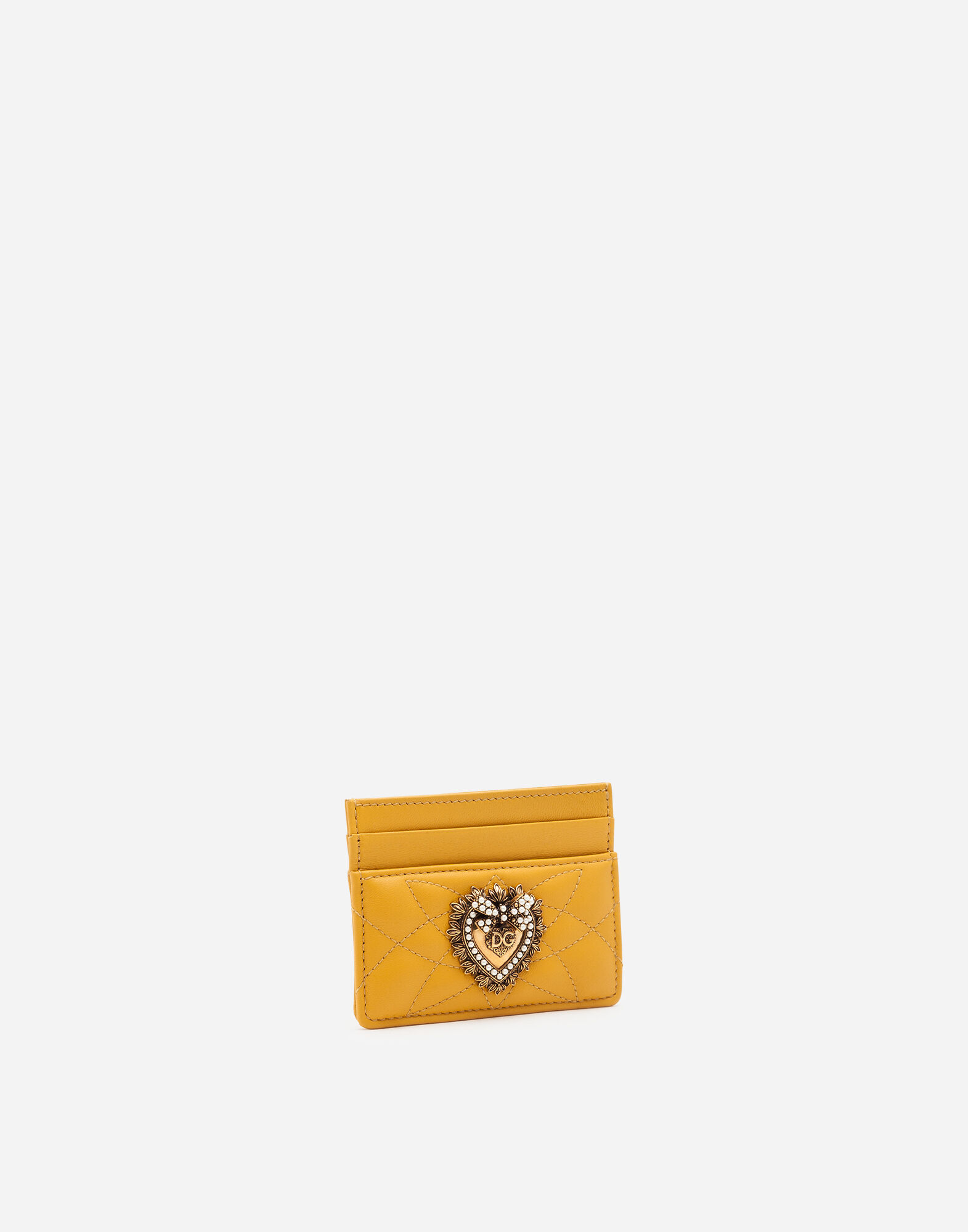 Devotion credit card holder in YELLOW for | Dolce&Gabbana® US