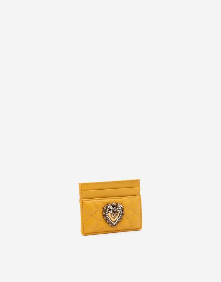 Dolce & Gabbana Porte-cartes de crédit Devotion Jaune BI0330AV967