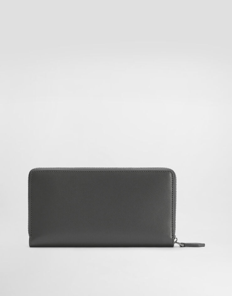 Dolce & Gabbana 小牛皮全拉链钱包 灰 BP1672AV956