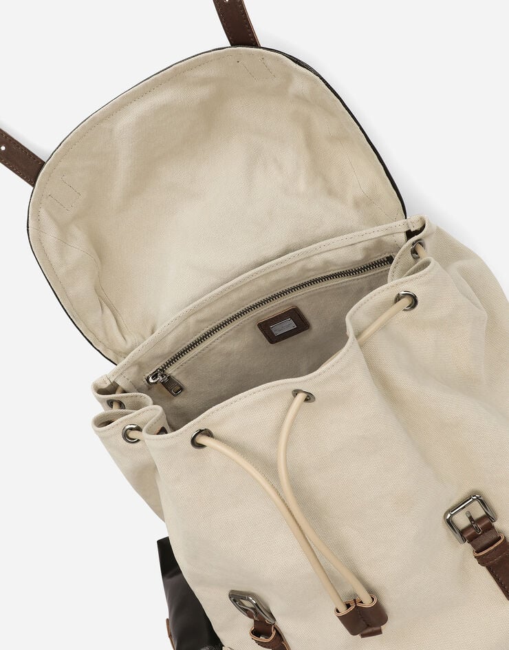 Dolce & Gabbana Canvas backpack Beige BM2254AK080