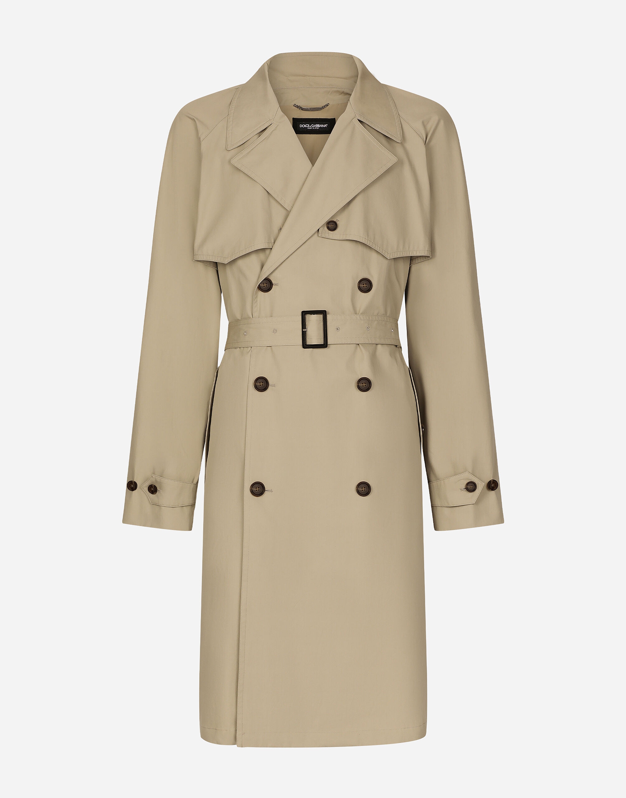 Double breasted trench coat in Beige for Men Dolce Gabbana