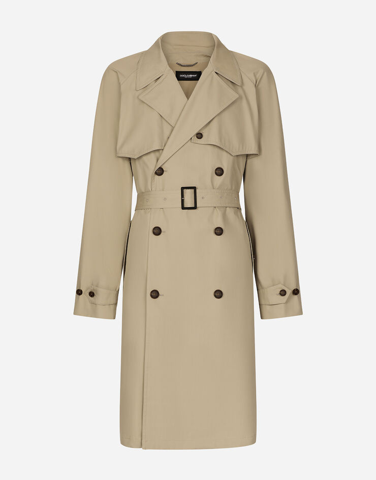 Dolce & Gabbana Zweireihiger Trenchcoat Beige G047QTFU6WI