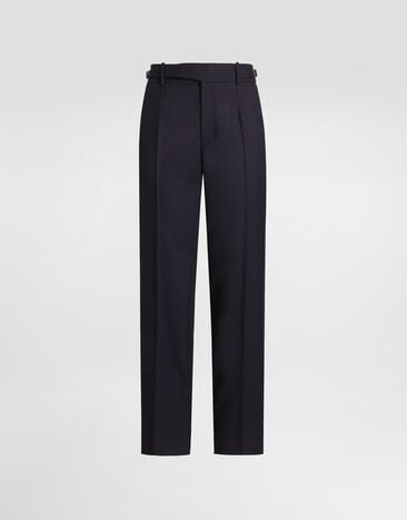 Dolce & Gabbana Virgin wool trousers Blue GP110TFU2YW