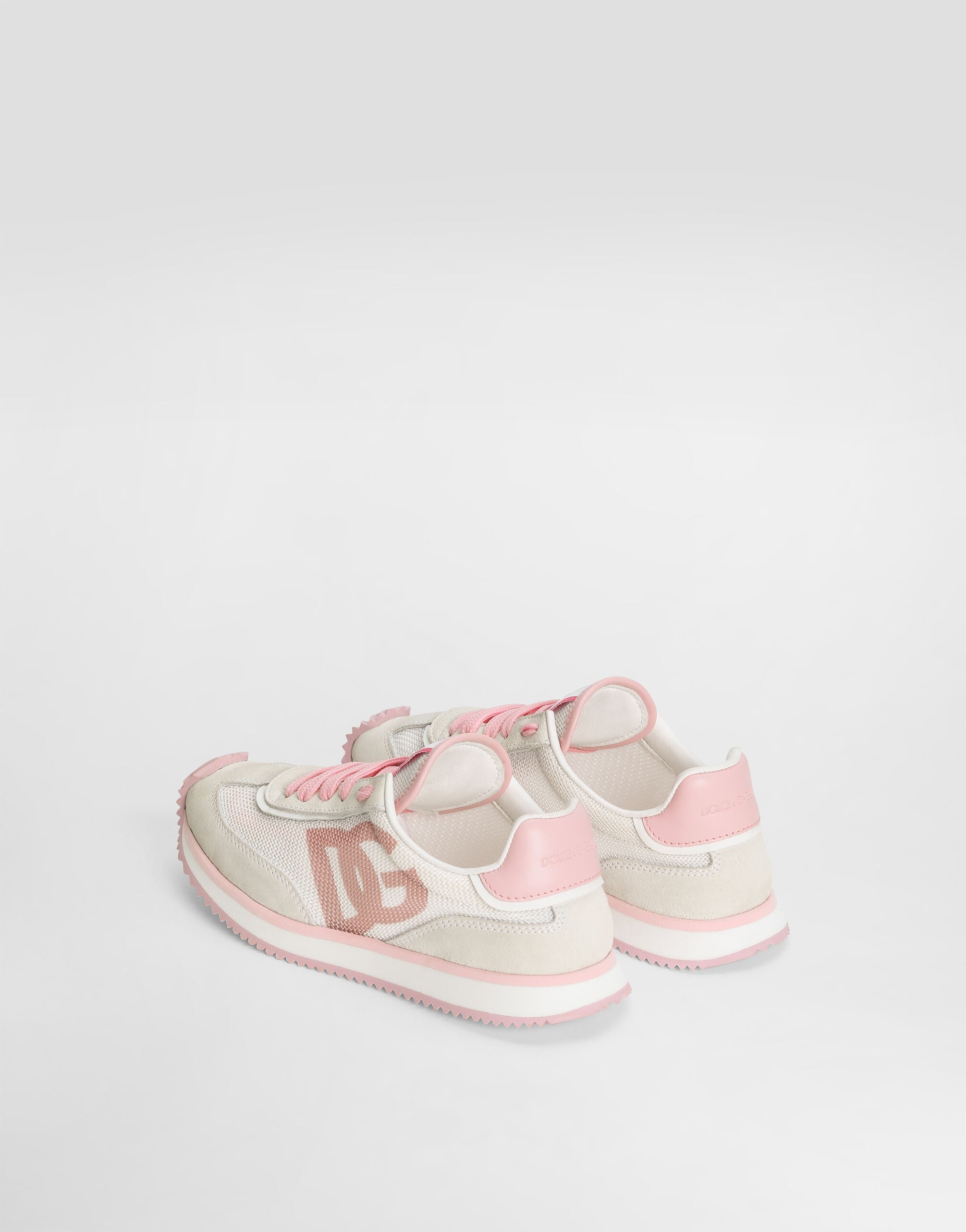 Mesh and calfskin nappa DG Cushion sneakers in Multicolor for Men