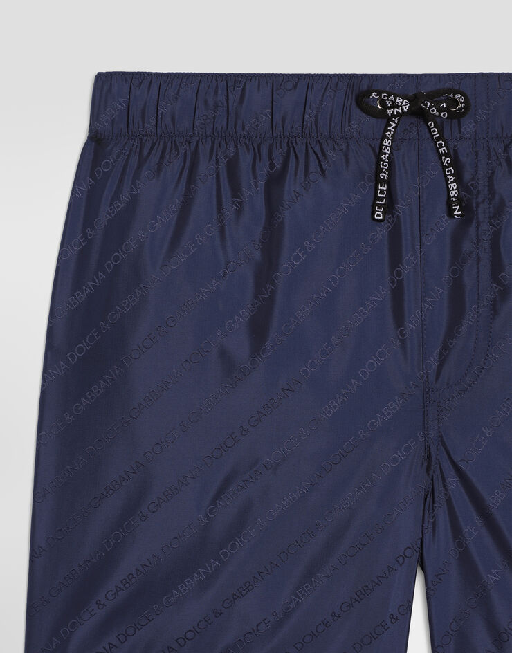 Dolce & Gabbana Logo-jacquard swim boxer shorts Dolce & Gabbana Logo-jacquard swim boxer shorts Blue L4J818FJSDF