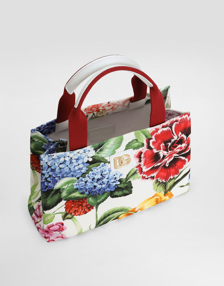 Dolce & Gabbana Canvas handbag with floral print Print EB0116A6571