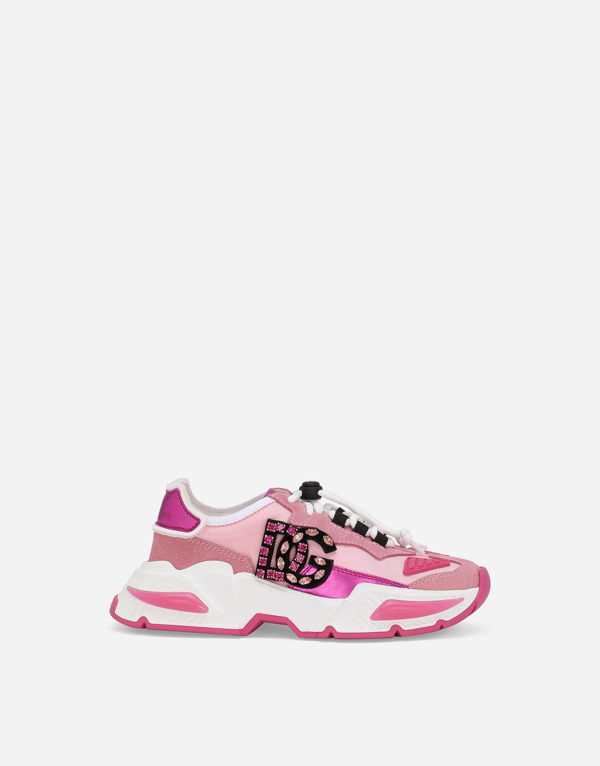 Nylon Airmaster sneakers with DG logo in Pink for Girls