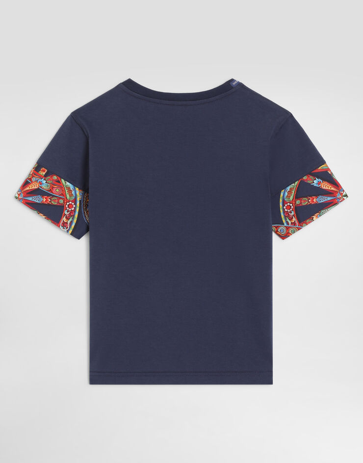 Dolce & Gabbana Carretto-print jersey t-shirt Multicolor L4JTITG7P9G
