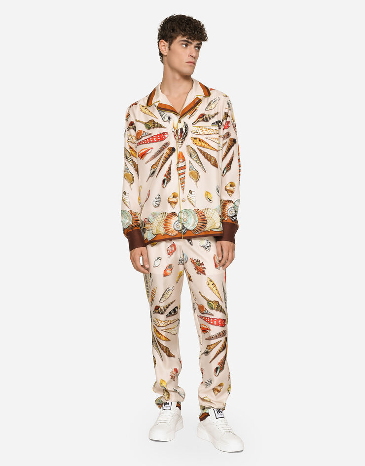 Dolce&Gabbana Shell-print silk jogging pants Multicolor I4285MGH177