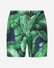 Dolce&Gabbana Mid-rise swim trunks with banana tree print Multicolor CS2036AY953
